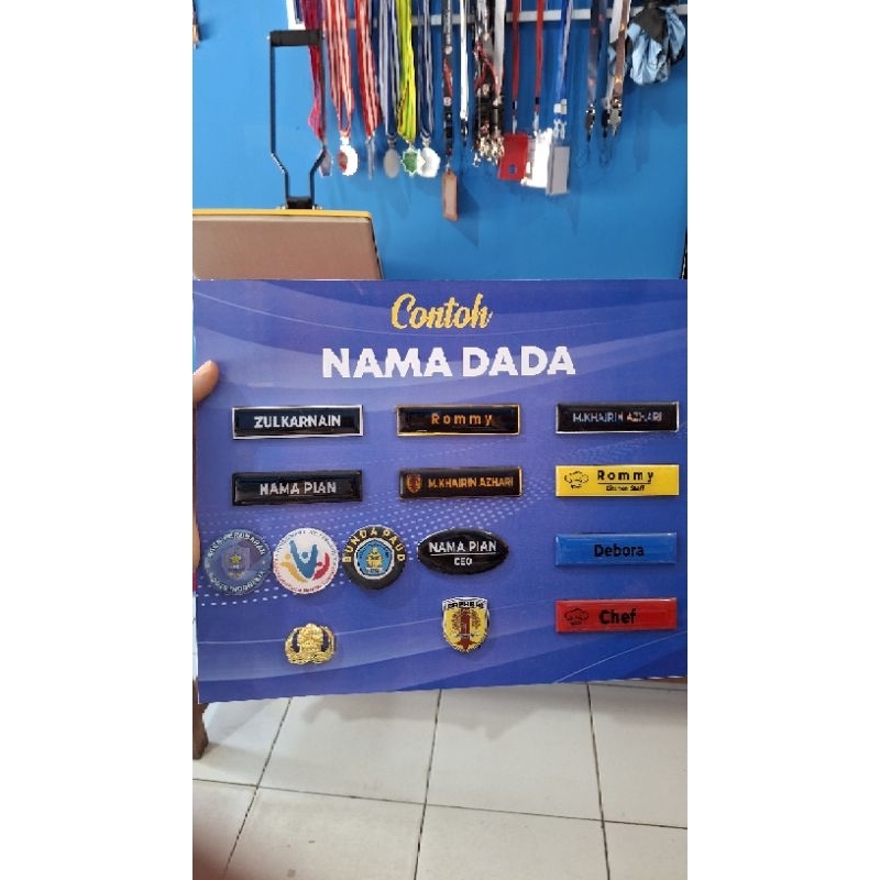 

Nama dada / name tag