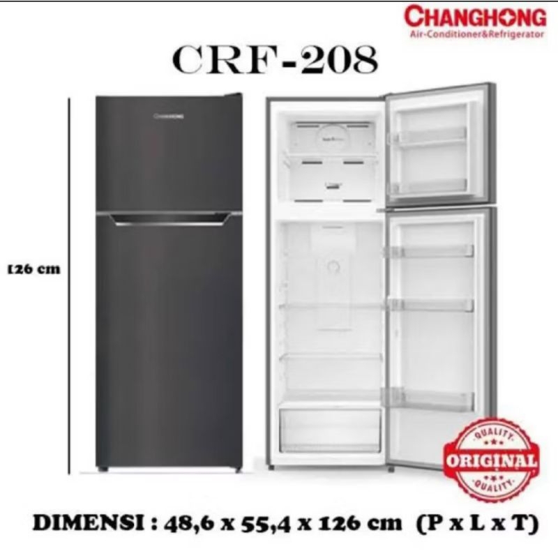 Kulkas Changhong CRF 208 / Kulkas Changhong 2Pintu