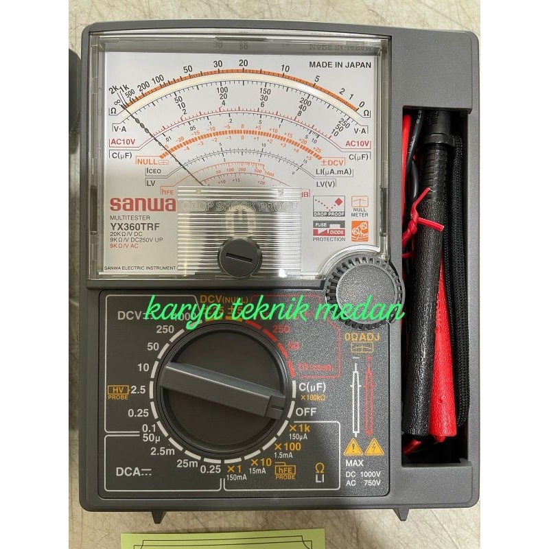 SANWA YX360TRF MULTIMETER AVOMETER ANALOG MULTITESTER ORIGINAL