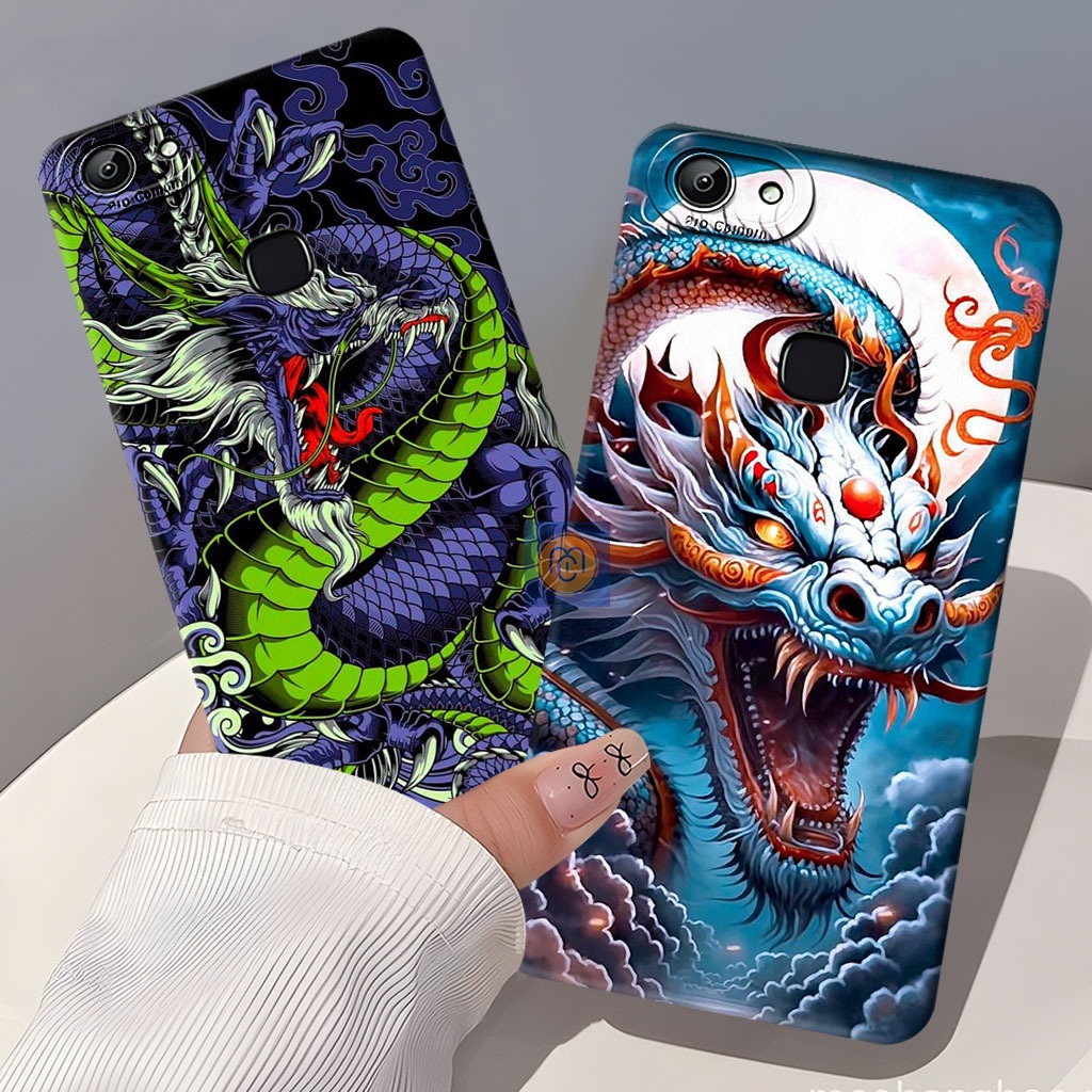 Case Softcase Vivo V7 Plus / V5 Plus / V9 / Vivo Z1 Pro Fashion Case Naga Keren Terbaru Casing Proca