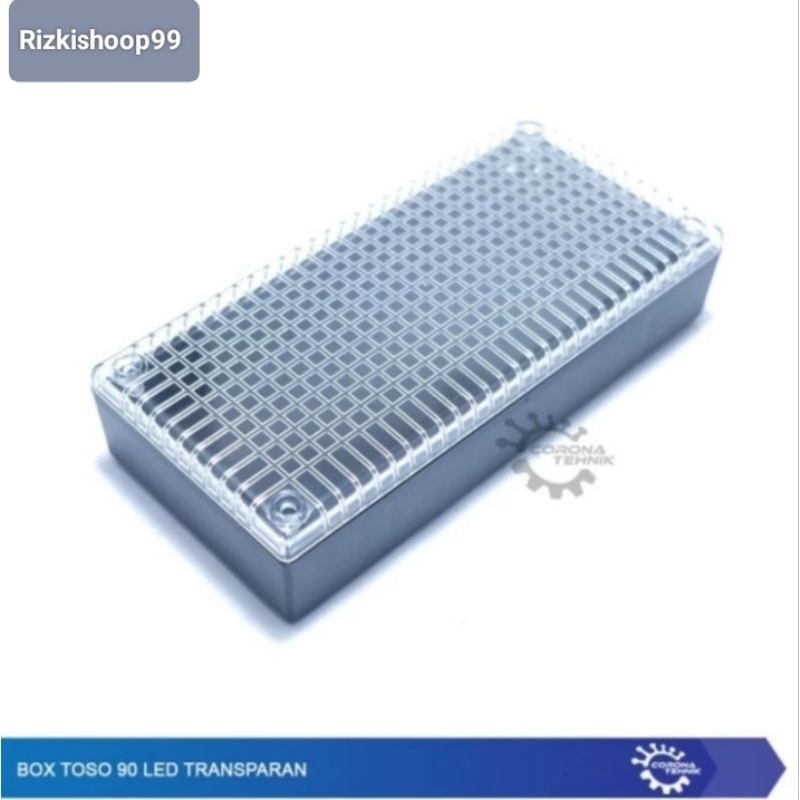 Box Led Mika Transparan 18 x 8,5 x 4 Box Toso 90 LED  + (PCB  90 LED)