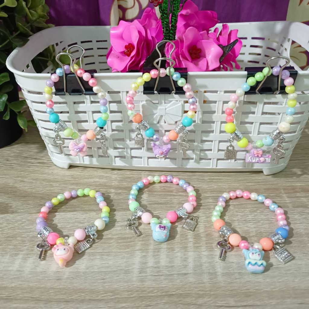 Gelang Manik Manik Karakter Lucu Gelang Anak Karakter Lucu