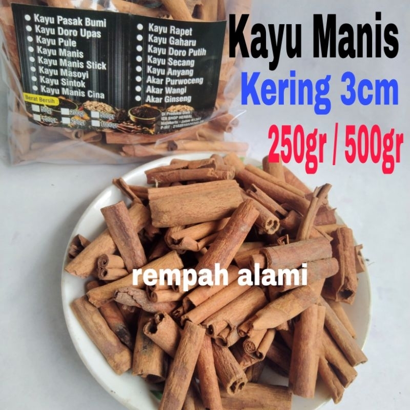 

Kayu Manis Kering 3cm 250/500gr