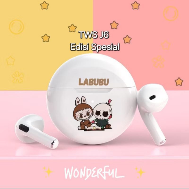 TWS Disney J6 / TWS Disney Bulat/ TWS Headset Bluetooth Cute / Earphone Lucu iPhone Android /Disney 