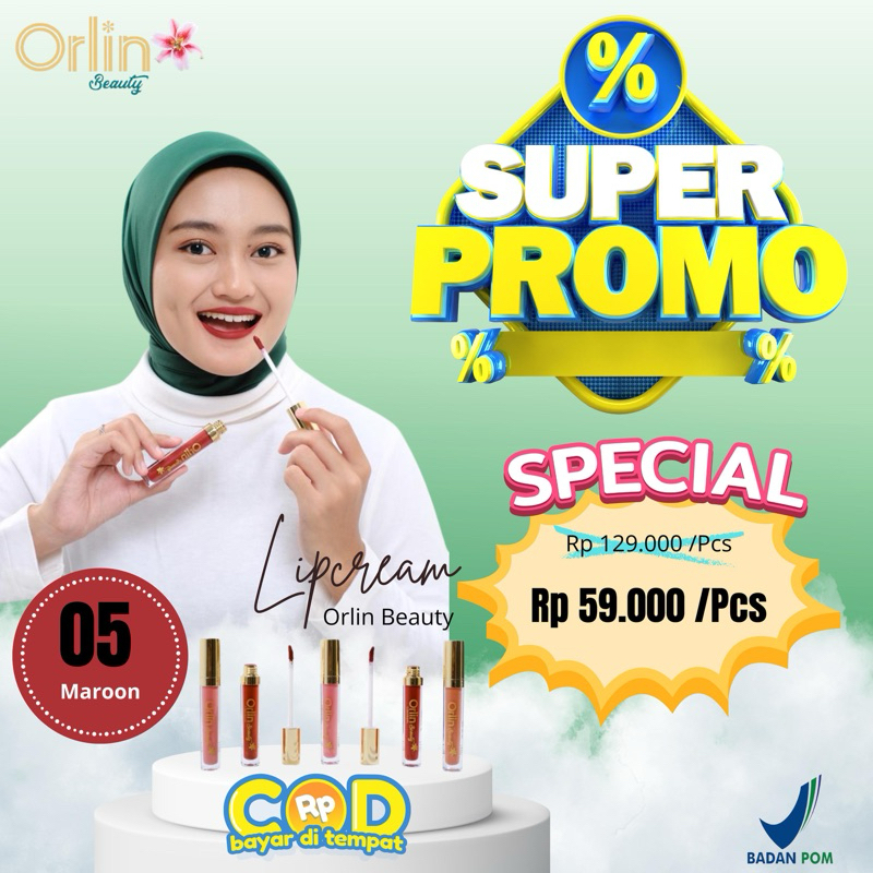 LIP CREAM ORLIN BEAUTY/LIPSTIK ORLIN/LIP CREAM ORLIN