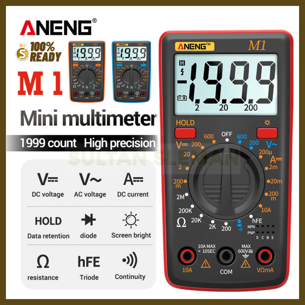 Multimeter Digital / Digital Multimeter Voltage Tester / Multimeter Digital Otomatis / Multitester