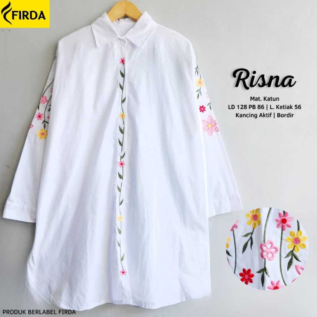 Tunik putih kekinian wanita cantik big size terbaru. Tunic putih remaja korean Syifa tunik