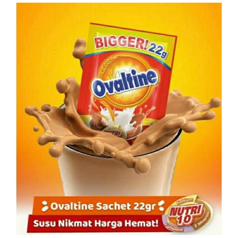 

SALE!!! Ovaltine Sachet 22gr x 10pcs [EXP DATE JUNI 2025]