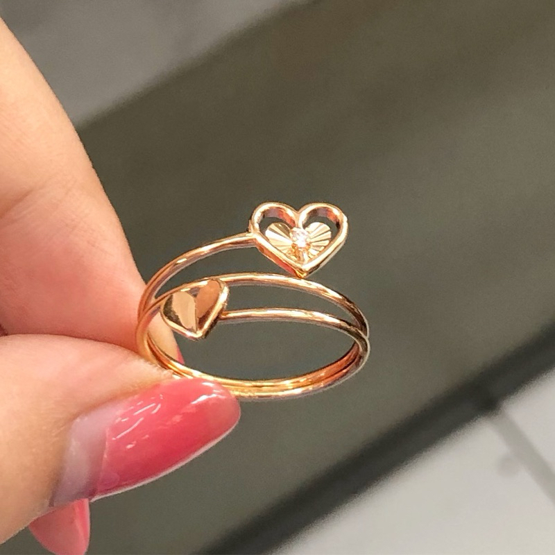 MA4- CINCIN SPIRAL LOVE 1.38GR KADAR 375 UKURAN 17