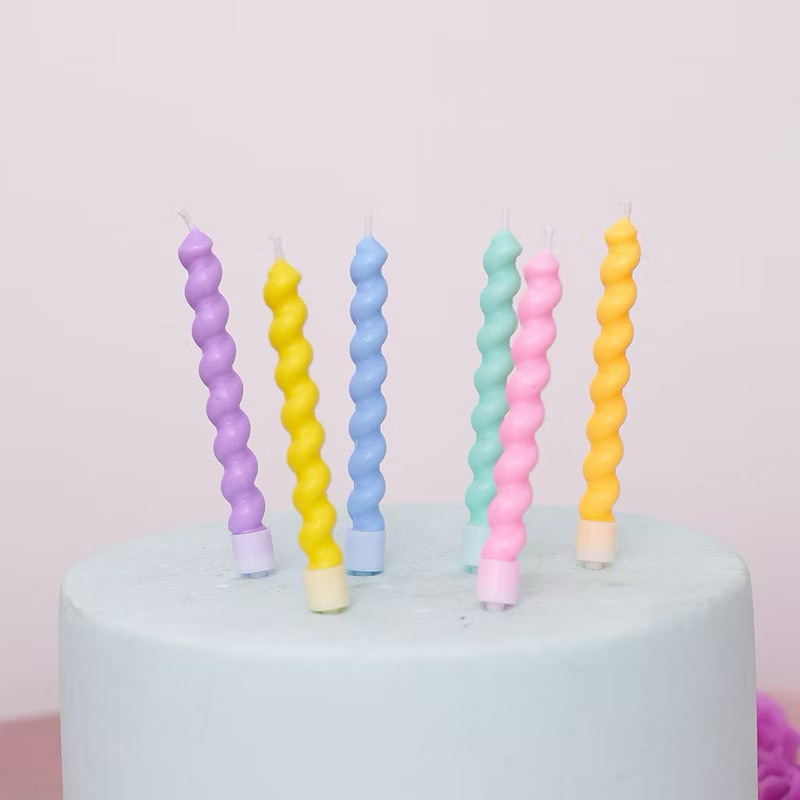 

Lilin ulir/lilin spiral pastel ulang tahun