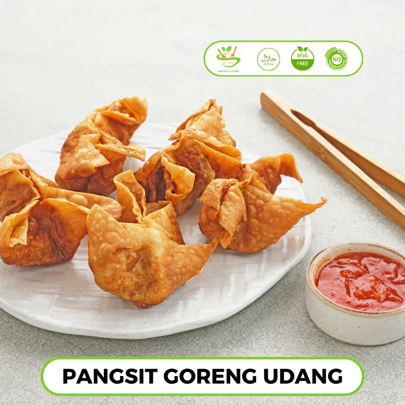 

Pangsit goreng udang 12 pcs no msg, no pengawet - supplier HOREKA