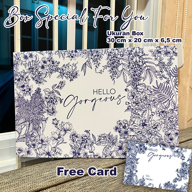 

Box Hello Gorgeous | ready stok | box wedding | 30 x 20 x 6,5 | box souvenir