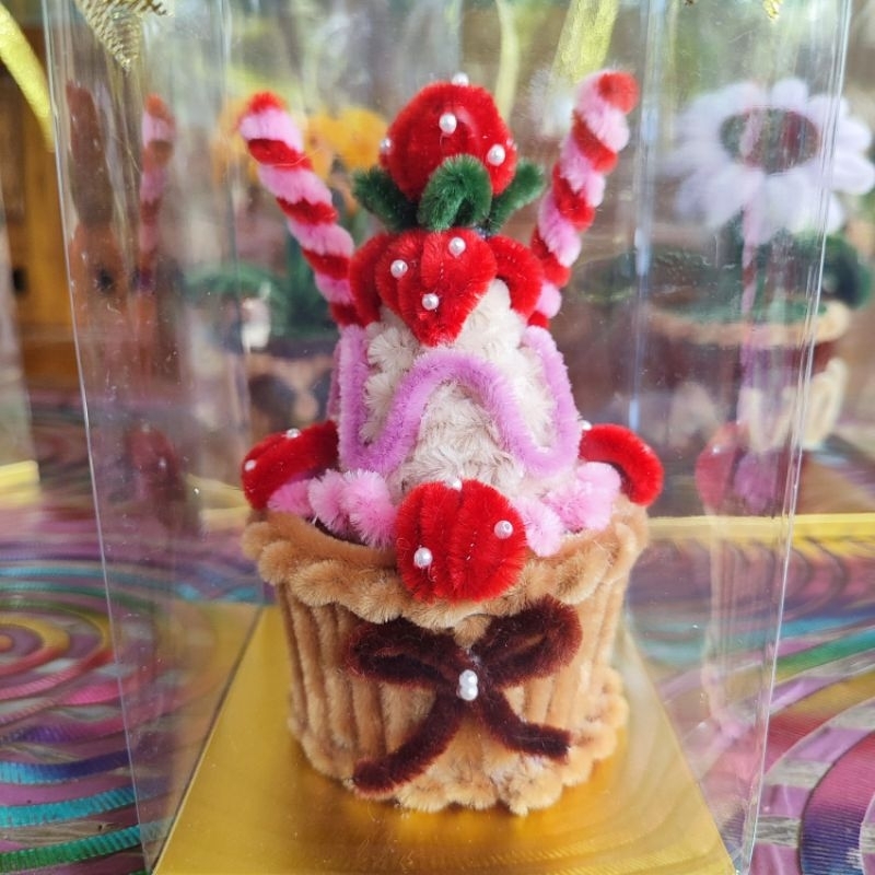 bunga kawat bulu kotak mika