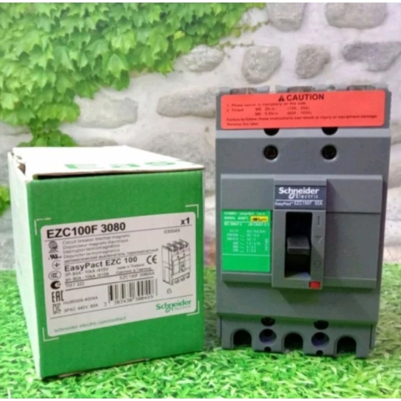 Mccb schnaider schneider 80a 3 phase // mccb 80a EZC SCHNAIDER
