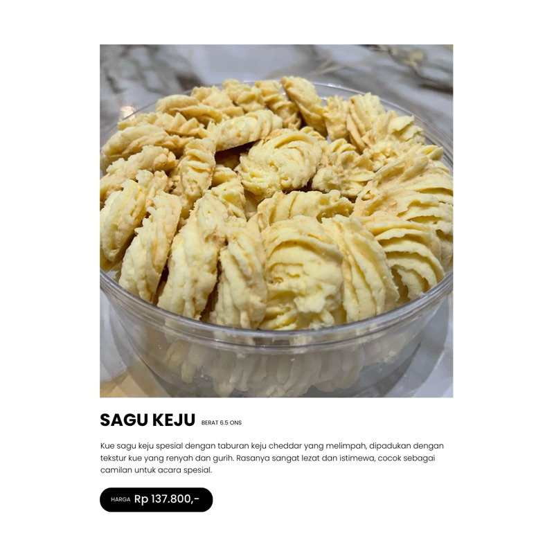 

Sagu Keju Premium Cheddar Melimpah, Renyah & Lumer di Mulut!