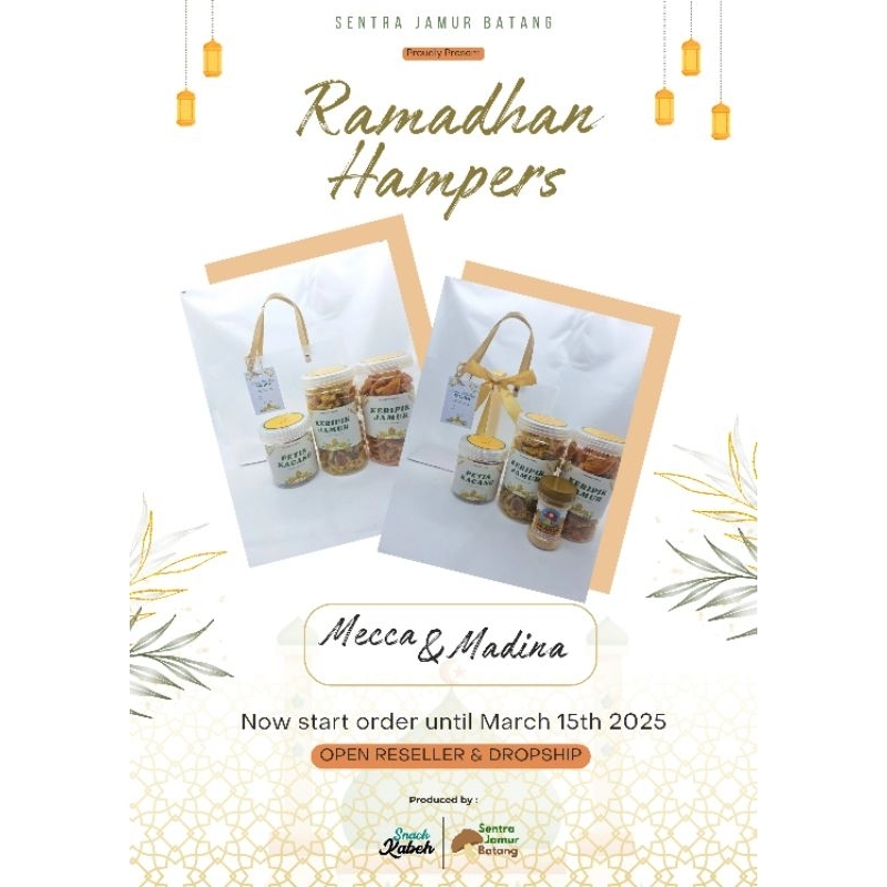 

hampers Lebaran paket keripik jamur dan petis kacang snack kabeh