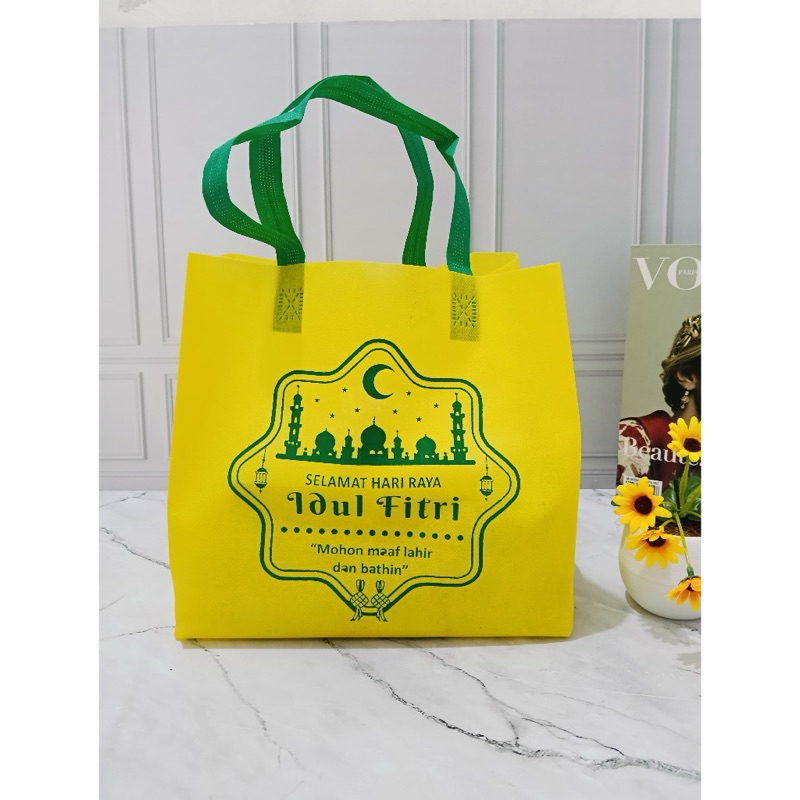 GOODIE BAG IDUL FITRI LEBARAN BERBAGAI UKURAN TAS PARCEL LEBARAN TAS SEMBAKO IDUL FITRI TAS SPUNBOUN