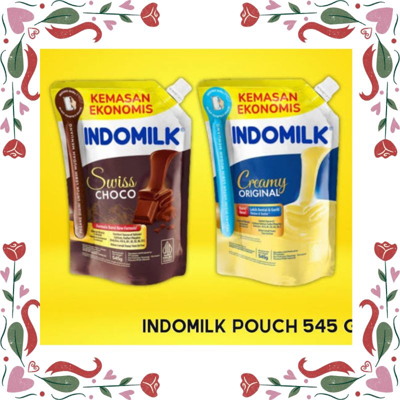 

Indomilk Plain Susu Kental Manis SKM Pouch Choco Swiss/Original Creamy 545GR