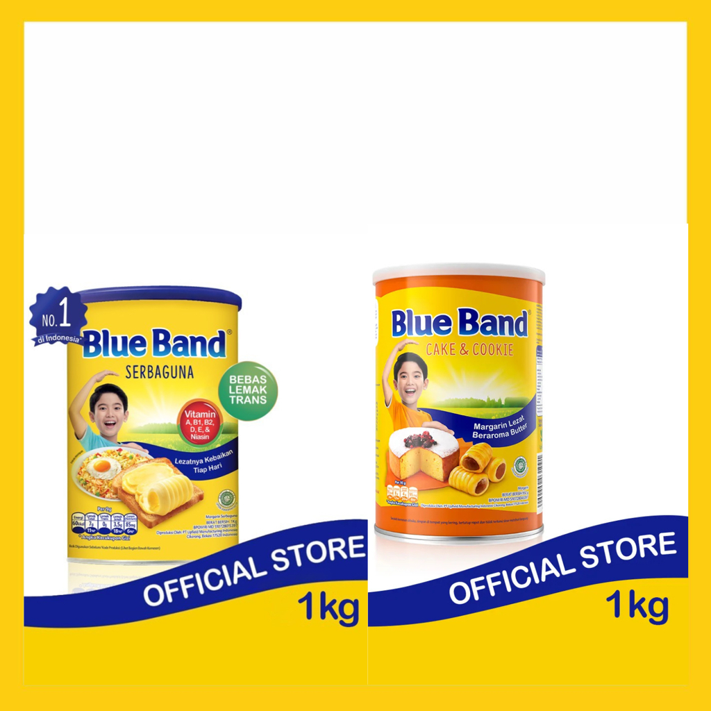 

Blue Band Margarin Kaleng 1 kg Cake Cookie Serbaguna