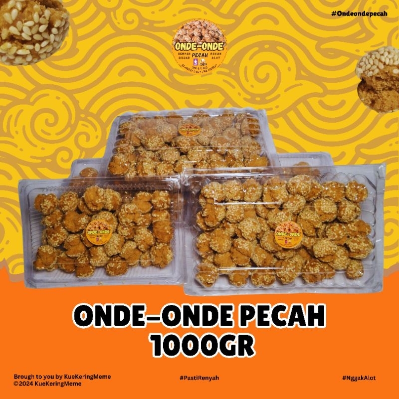 

[1000 GR] Onde - onde Pecah Kecil Original / Onde - onde Ketawa Mini / Keciput Wijen Kue Kering