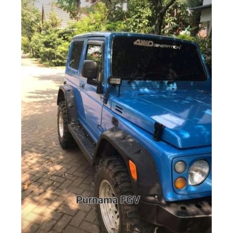 Over Fender Jimny Katana Spakbor Ban Katana Jimny Custome Model CJ7 Baut L Variasi Fullset