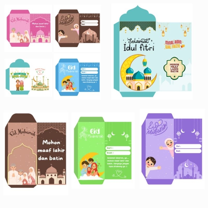 

[GOSEND] BEST SELLER Amplop Lebaran Angpau THR Unik, Lucu & Elegan | variasi mart Balikpapan