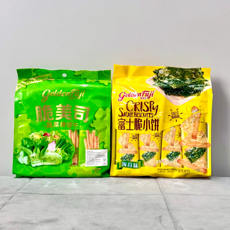 

Golden Fuji Biscuit Small Crisp Vegetable Stick Seaweed Biskuit