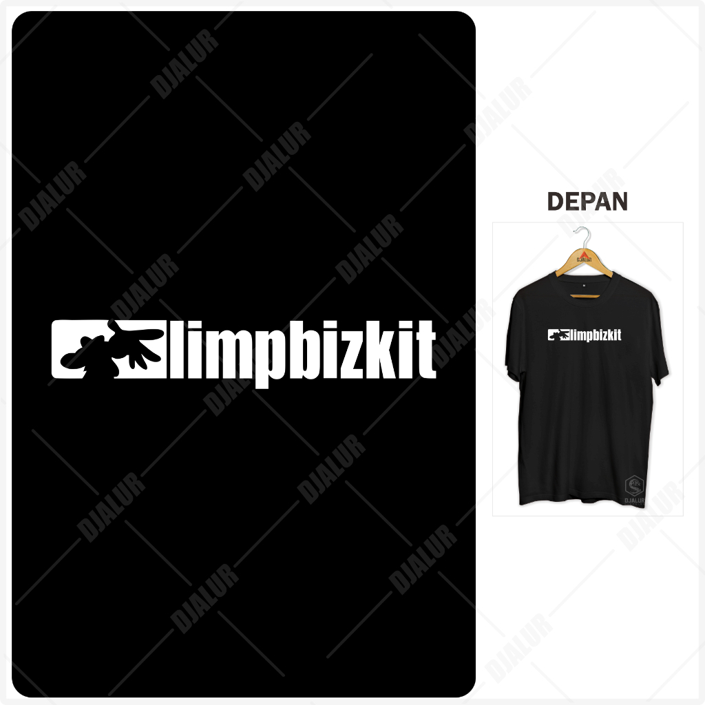 Kaos Limpbizkit Kaos Distro Musik Plastisol Cotton Combed 30s Djalur Clothing