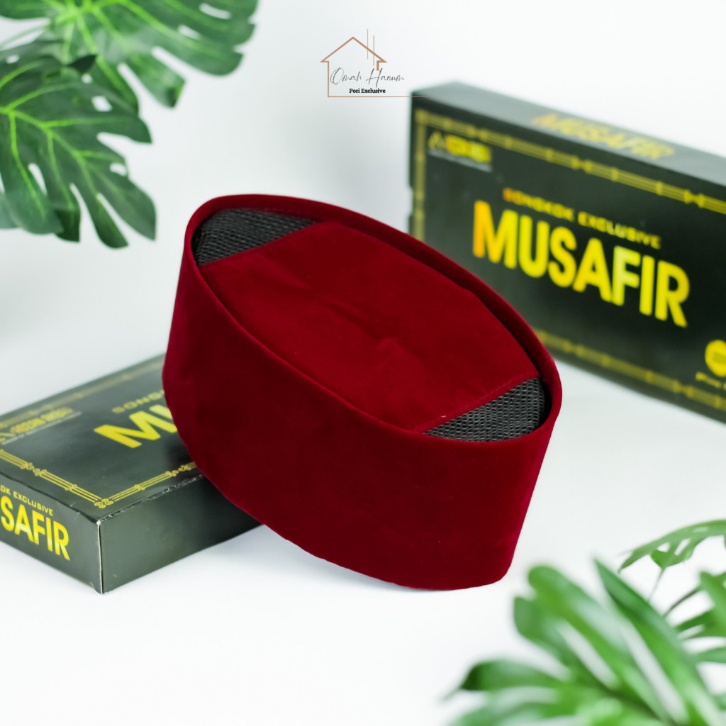 SONGKOK MERAH MAROON (AC)/PECI MERAH MAROON–peci warna merah maroon lubang atas(AC)