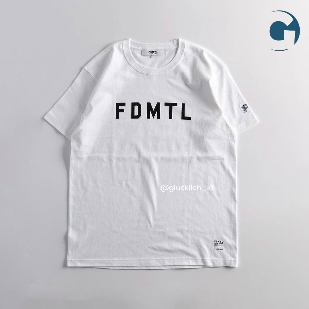 FDMTL, Logo Indigo Tee 23SS in White