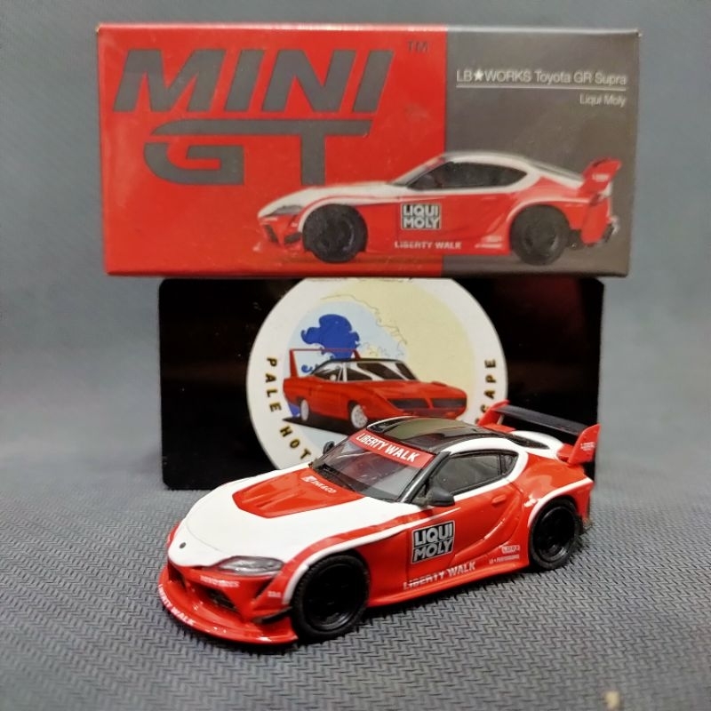 MINI GT LIBERTY WALK WORKS TOYOTA SUPRA GR LIQUI MOLY RED MERAH MGT290