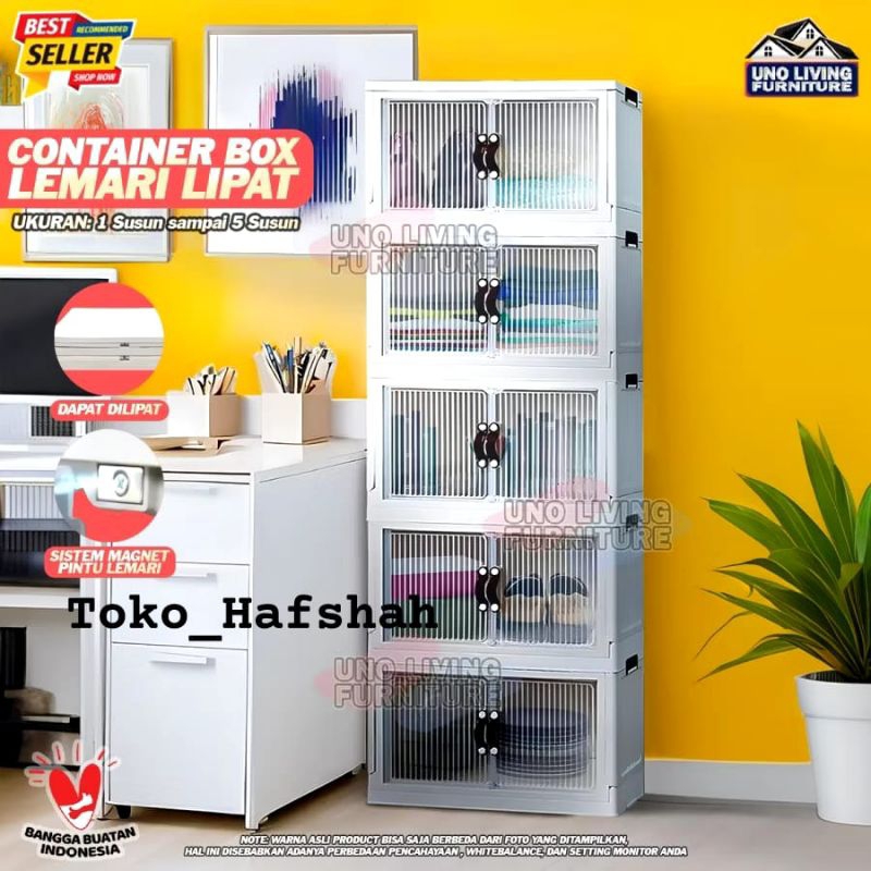 Container Box Lipat Lemari Susun Plastik Serbaguna Fawsline Lemari Lipat Lemari Serbaguna BATAM
