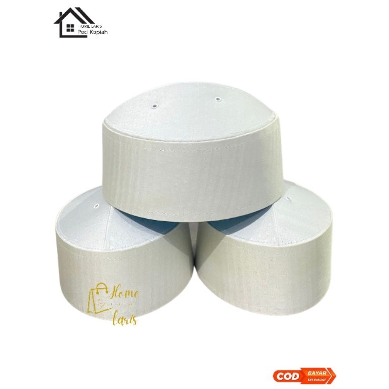 Peci Kopyah Haji Putih Asagofah Fiber