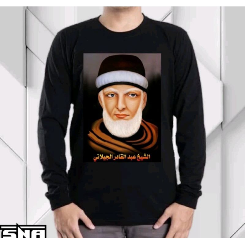 baju Atasan Dewasa kaos distro original unisex kaos ulama syekh Abdul qodir al jailani
