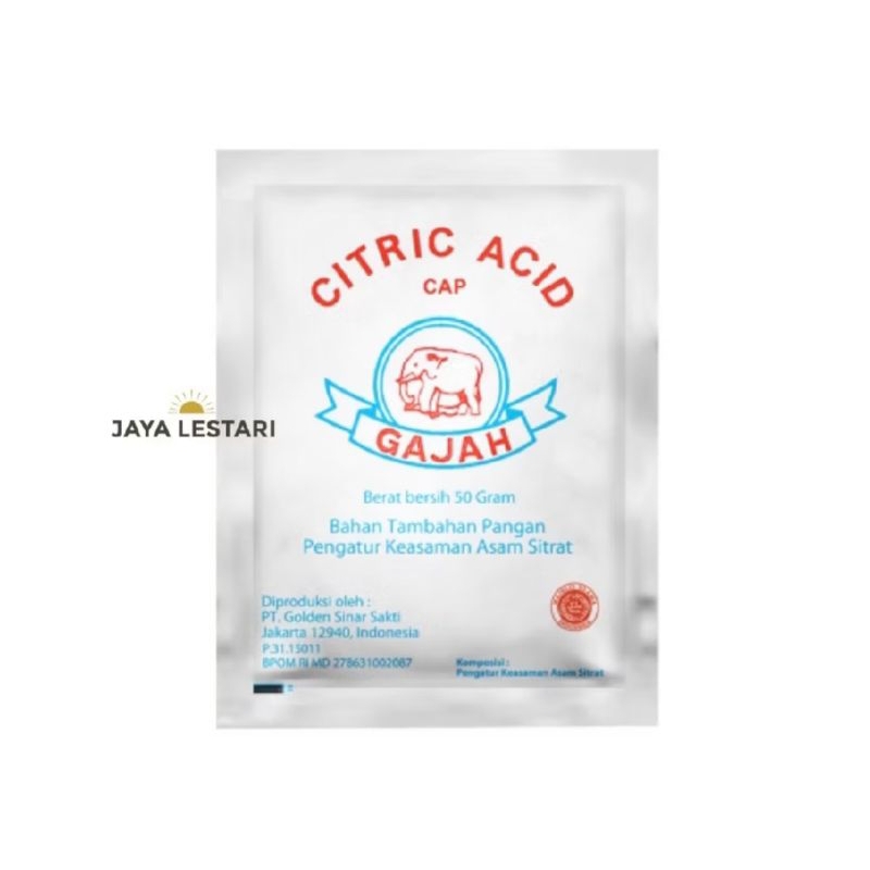 

citric acid cap gajah
