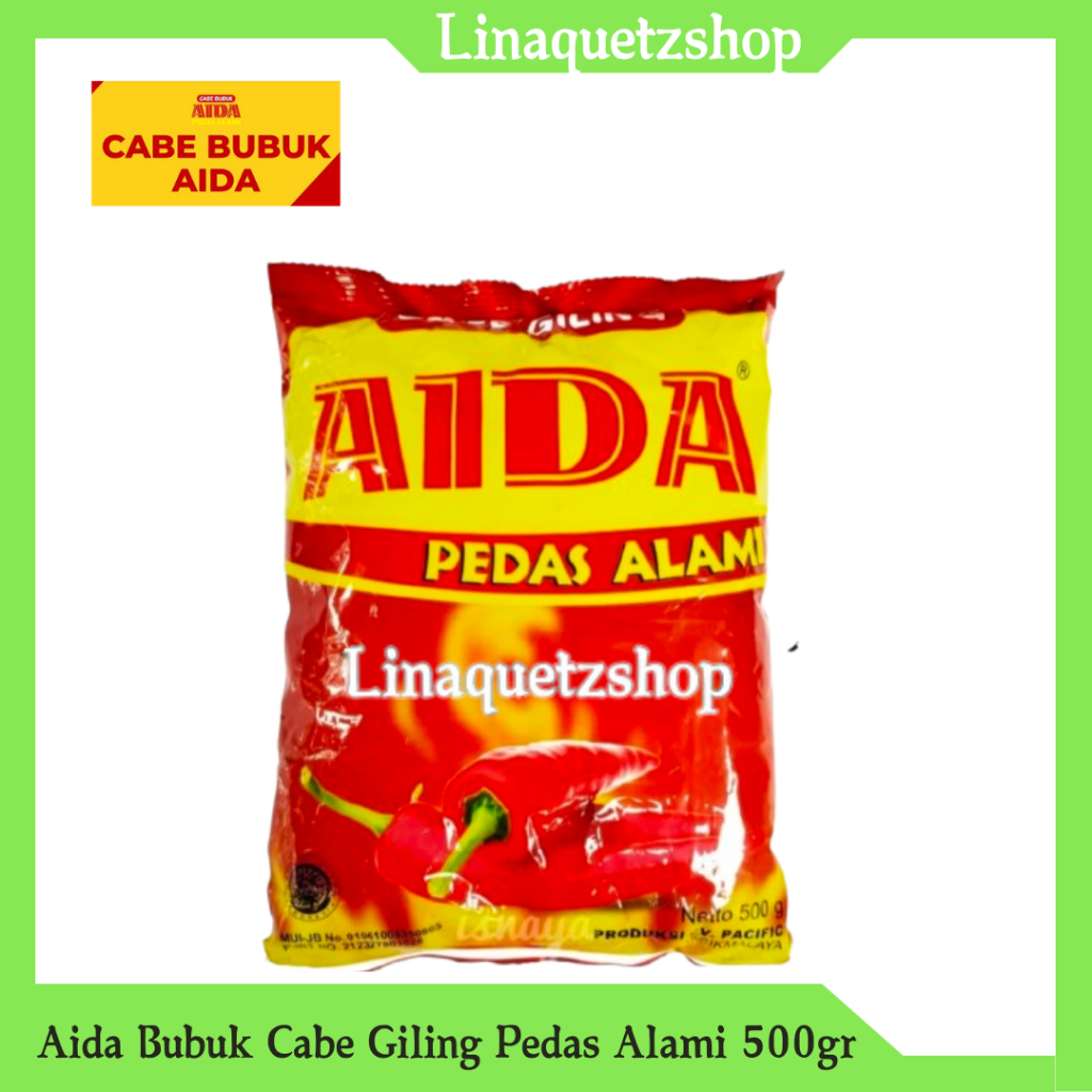 

AIDA Bubuk Cabe Giling Pedas Alami 500gr