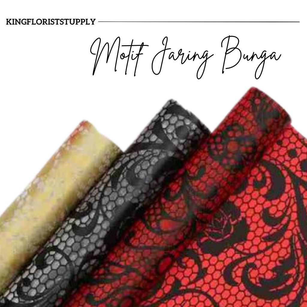 

Kertas Pembungkus Cellophane / Kertas Buket Bunga/ Lace Flower Pattern Flower Wrapping Paper bunga