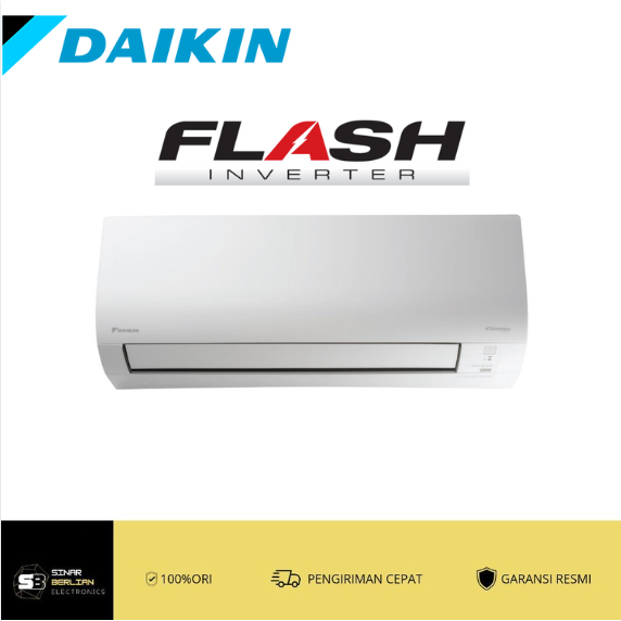 AC Daikin Inventer Flash Thailand (1/2 PK R32 FTKQ15UVM4 / FTKQ 15 UVM)