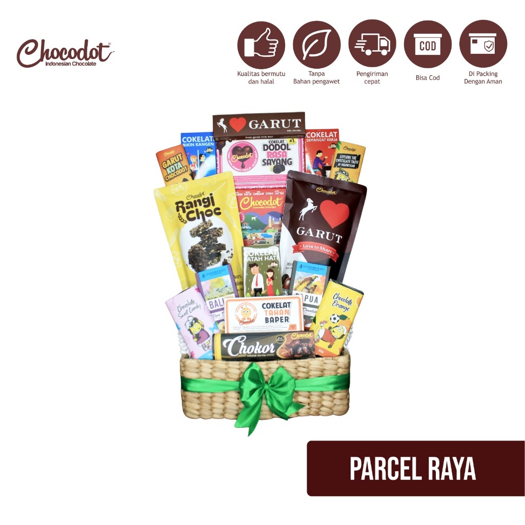 

Paket Parcel Raya Cokelat Chocodot - Parcel Coklat - Parcel Ramadhan - Parcel Lebaran