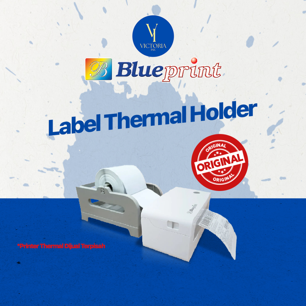 Label Thermal Holder Blueprint Original BP-LHK Plastik Eksternal Roll untuk Printer BP TD110D TD 110