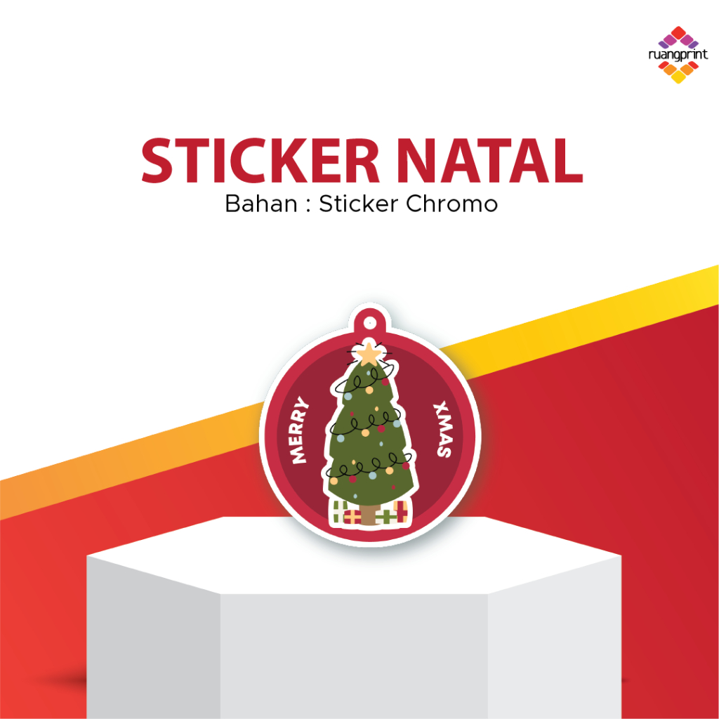 

stiker natal / stiker merry christmas / stiker hampers natal / stiker bulat natal / stiker label natal