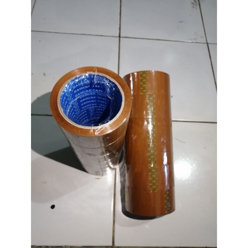 

TAPE LAKBAN COKLAT 6PCS, Ukuran 48MM × 90YARD