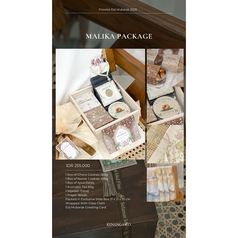 

MALIKA - Kenang&Co Hampers Lebaran / Parsel Lebaran/ Hampers Idul Fitri / Parcel Idul Fitri / Kue Ramadhan / Kue Lebaran