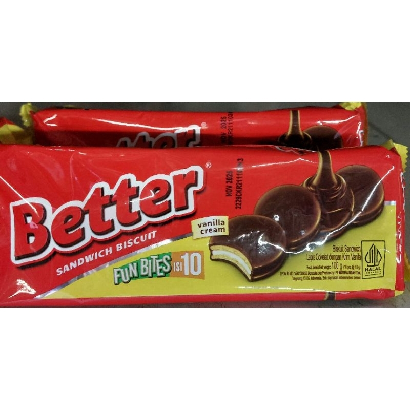 

Better Sandwich Biskuit Vanilla Pack 100gr