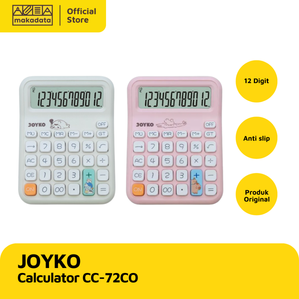 

CALCULATOR / KALKULATOR JOYKO CC-72CO (1 PCS) MURAH