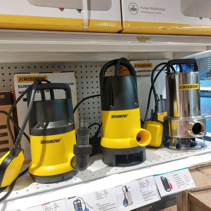 Krisbow Pompa Celup Submersible Pump 300 watt