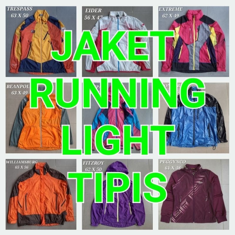 Jaket Olahraga Running Vest Futsal Parasut Manset Sepeda Gowes Gym Fitness Sepak Bola Joging Senam S