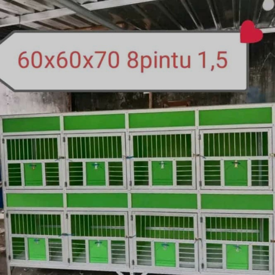 kandang burung merpati dara / kandang macan gupon bupon 8 pintu by berkah kurung creative