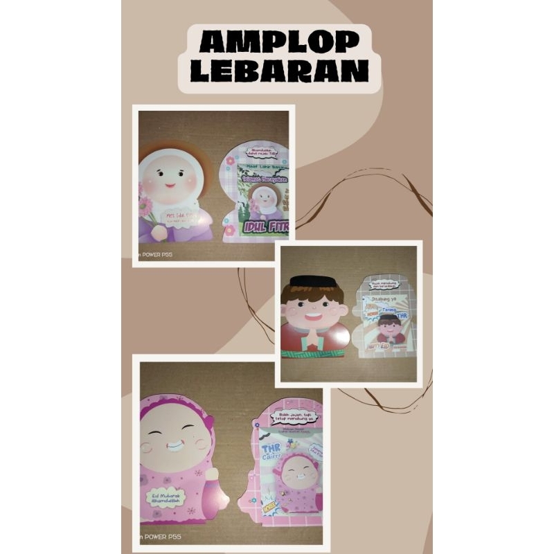 

AMPLOP LEBARAN 3D (1 pak isi 8)