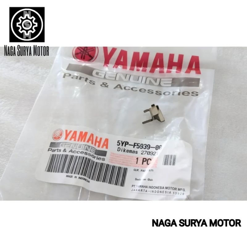 Klip pad kaliper depan Mio Smile Soul Fino karbu 5YP-F5939-00 ORI YGP